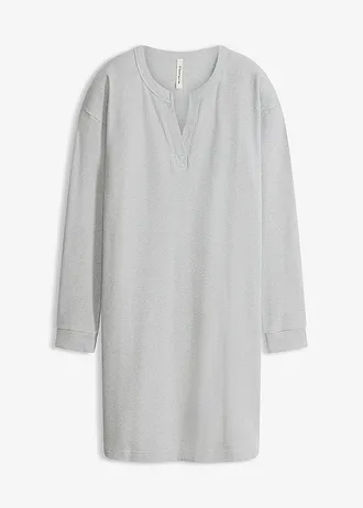 Loungewear jurk van zachte ribstof