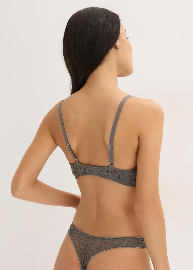 Soutien-gorge balconnet en dentelle • gris granit • product-page.page-title-suffix