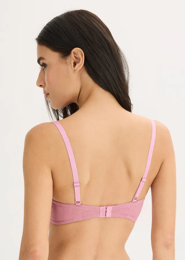 Push up bh zonder beugels met katoen (set van 2), Kleur: zwart + mauve