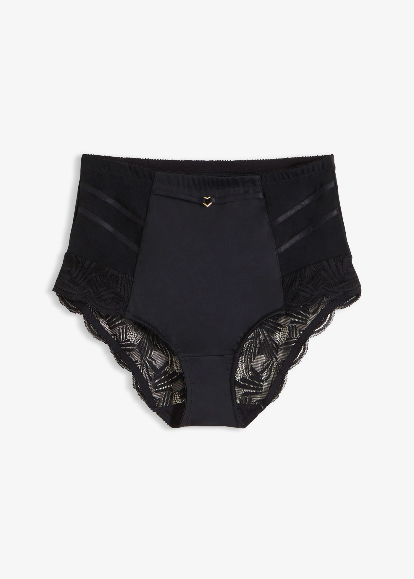 Chilot cu efect de modelare mediu cu dantelă • negru • magazin bonprix