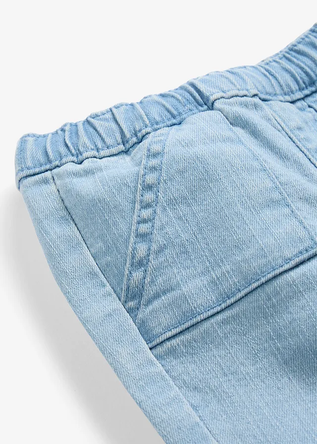 Instapbroek, Kleur: blauw denim