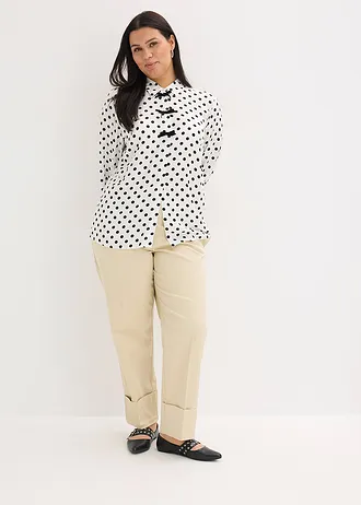 Chino met katoen, Kleur: lichtsand