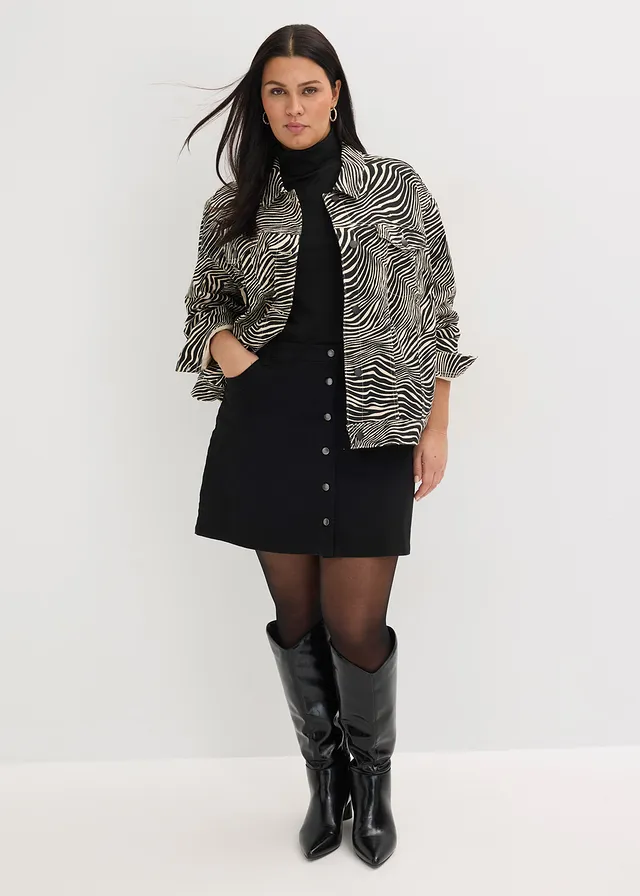 Veste en twill, Couleur: sable-noir zèbre