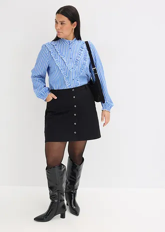 Blouse, Kleur: blauw-wit gestreept