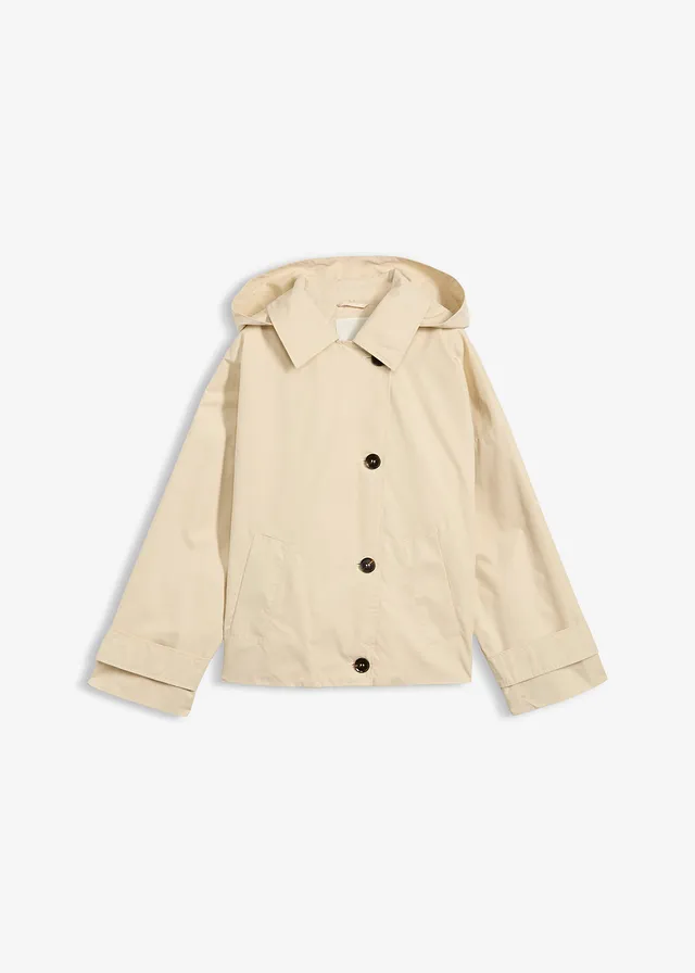 Oversized tussenjas, Kleur: lichtsand