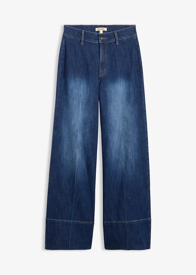 Jean large taille haute