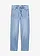 Loose straight jeans mid waist, Kleur: lichtblauw denim used