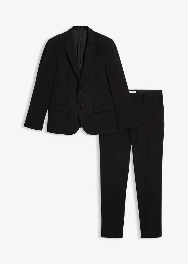 Costum cu 2 piese din material super stretch, Slim Fit