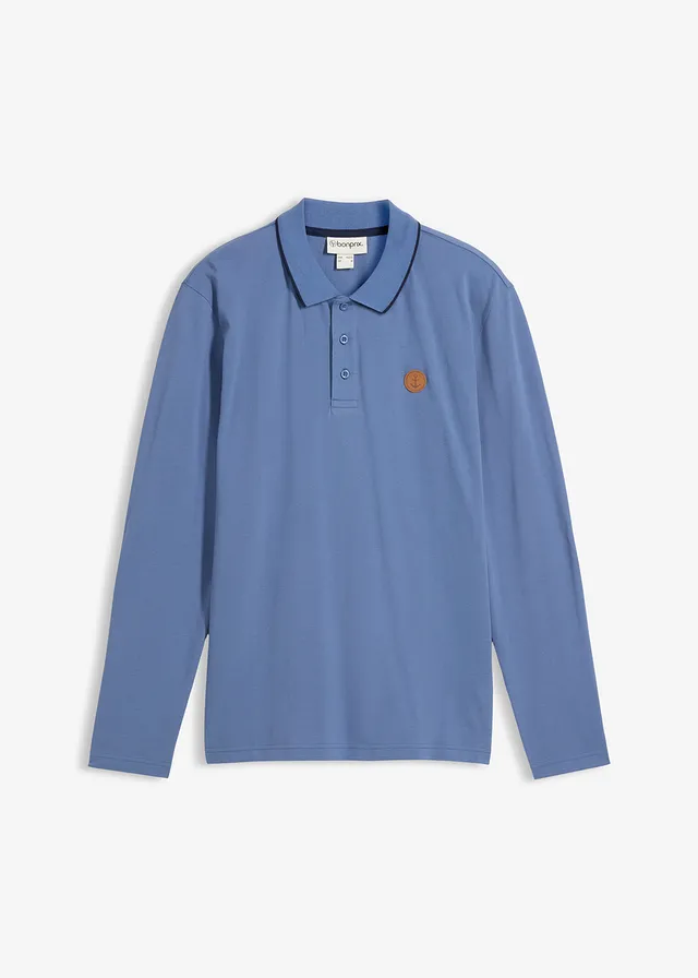 Polo manches longues 100% coton