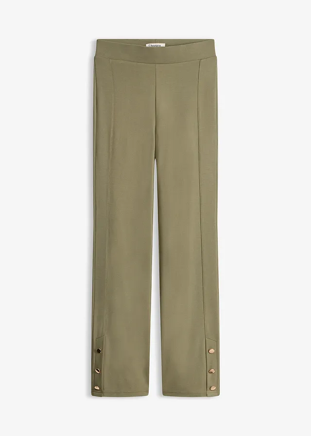 Pantalon en jersey Punto di Roma • olive • Boutique bonprix