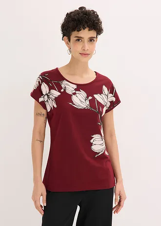 T-shirt • rouge rubis/rose clair/taupe • Boutique bonprix