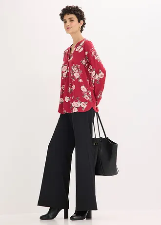 Tuniek, Kleur: kersenrood gebloemd