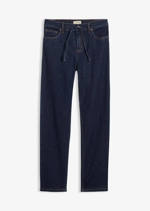 Loose straight jeans mid waist
