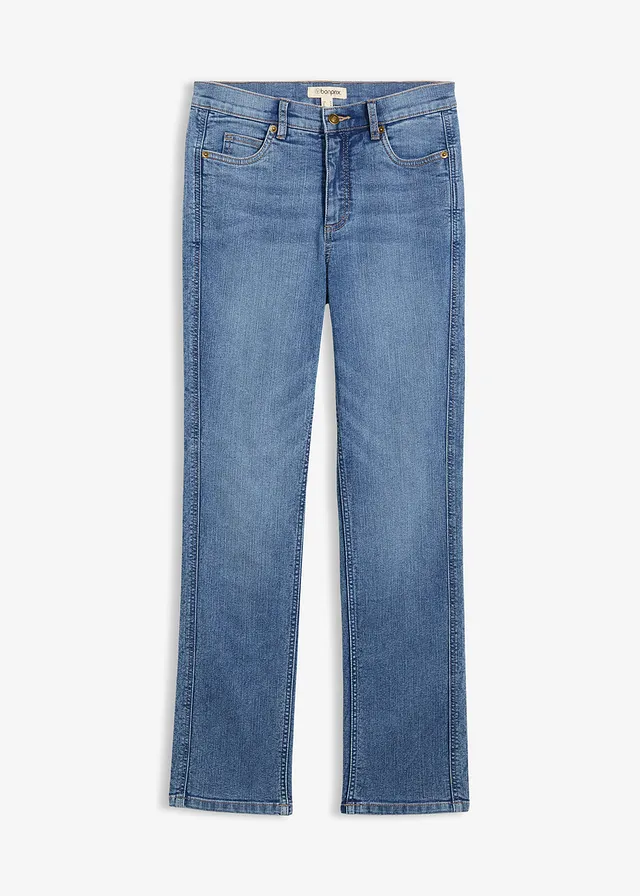 Straight jeans, high waist