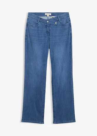 Blugi Loose Straight, Mid Waist, bumbac organic