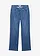 Casual straight jeans met biologisch katoen, mid waist, Kleur: middelblauw denim used