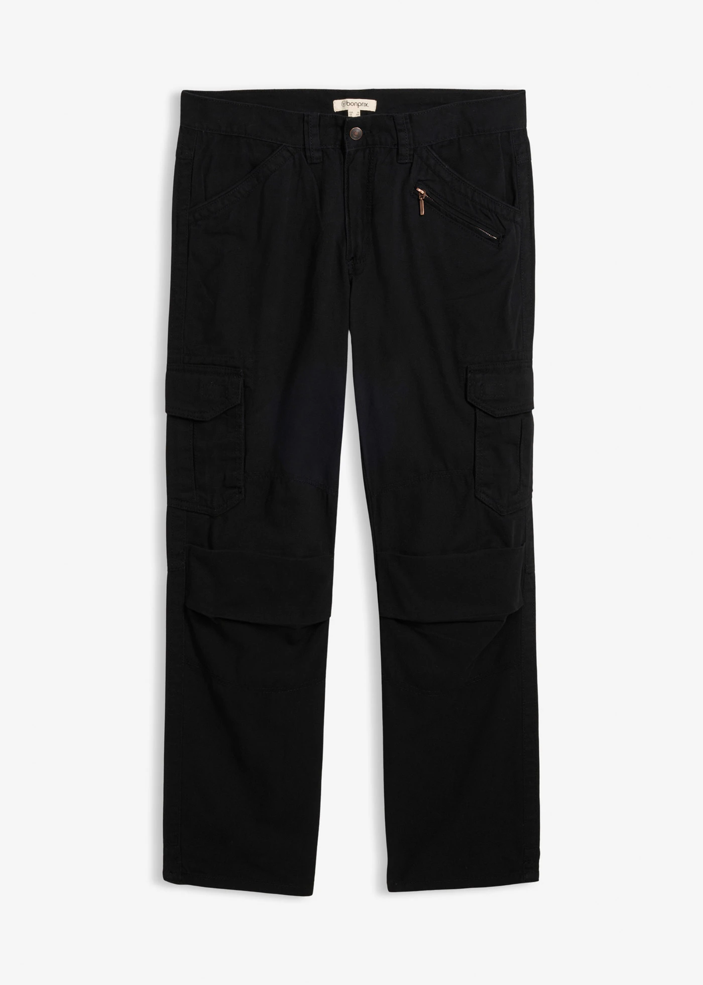 Pantaloni cargo drepți Relaxed Fit • negru • magazin bonprix