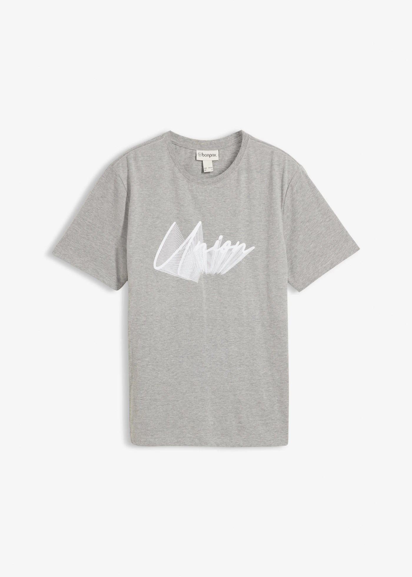 Tricou din bumbac organic 100% • gri deschis melanj • magazin bonprix