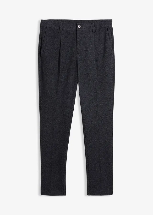 Tapered stretchpantalon met comfortband, regular fit