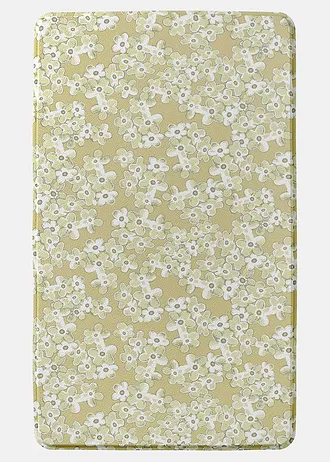 Tapis de bain à mémoire de forme • jaune clair à fleurs • Boutique bonprix