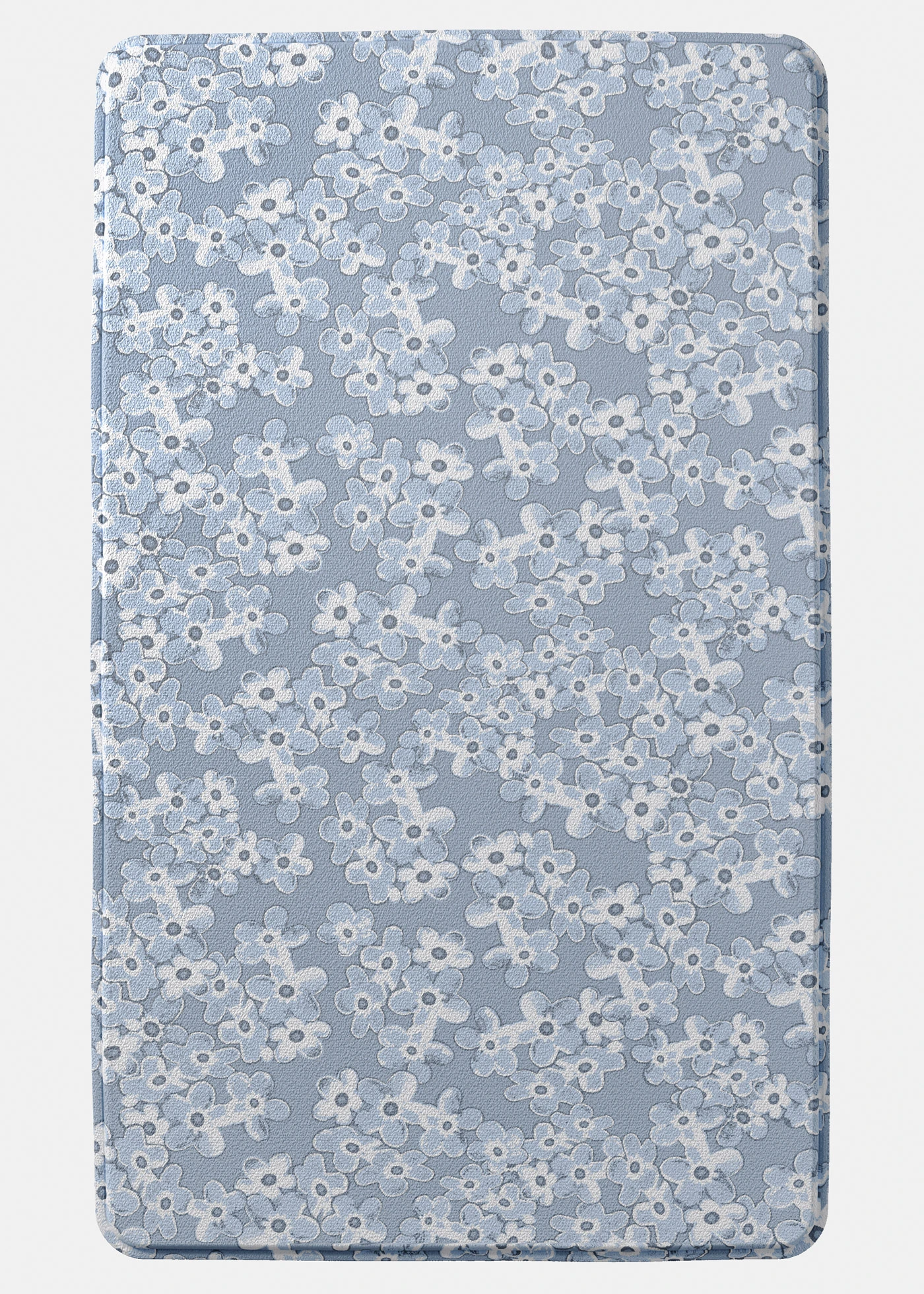 Tapis de bain à mémoire de forme • bleu clair floral • Boutique bonprix