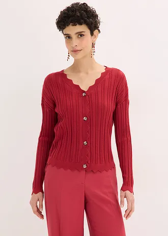 Kort ajour vest, Kleur: kersenrood