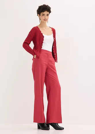 Kort ajour vest, Kleur: kersenrood