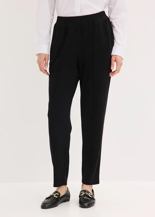 Jersey instapbroek met bies • zwart • product-page.page-title-suffix
