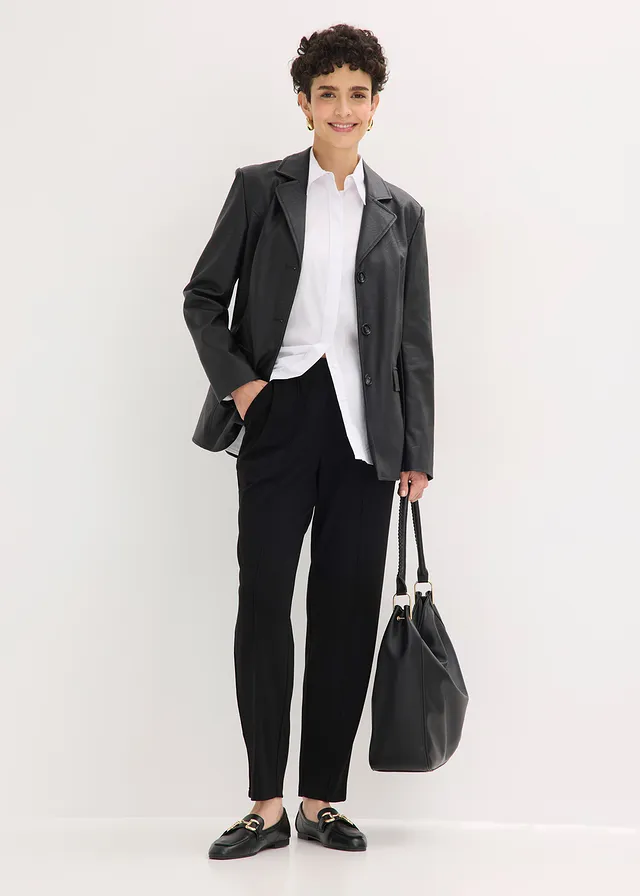 Jersey instapbroek met bies • zwart • product-page.page-title-suffix