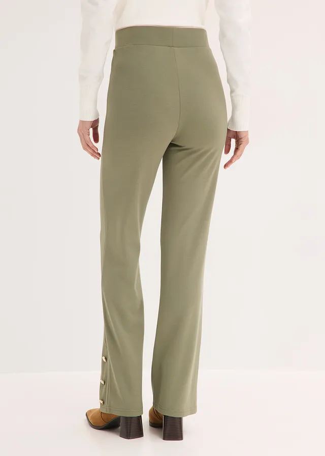 Pantalon en jersey Punto di Roma, Couleur: olive