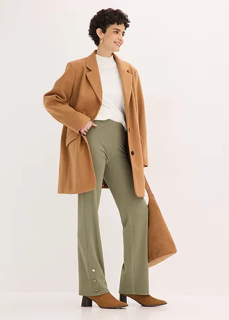 Jersey broek van Punta di Roma • olijfgroen • bonprix online shop