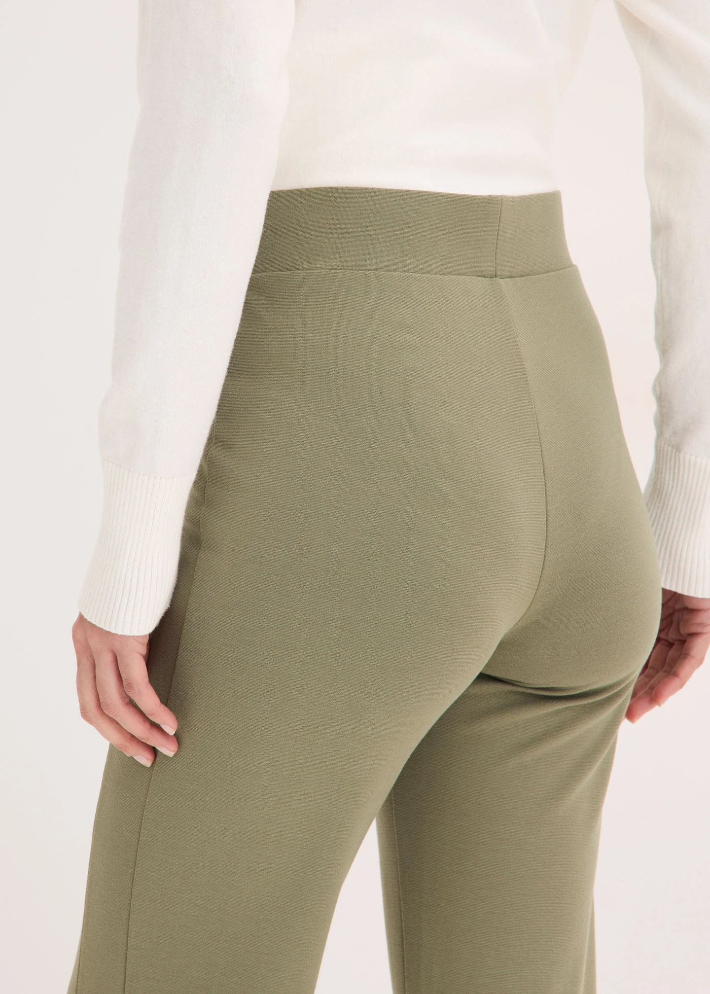 Jersey broek van Punta di Roma • olijfgroen • bonprix online shop