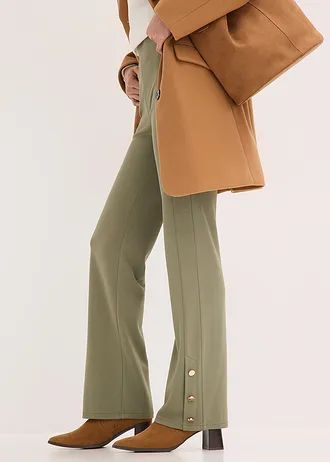 Jersey broek van Punta di Roma • olijfgroen • bonprix online shop