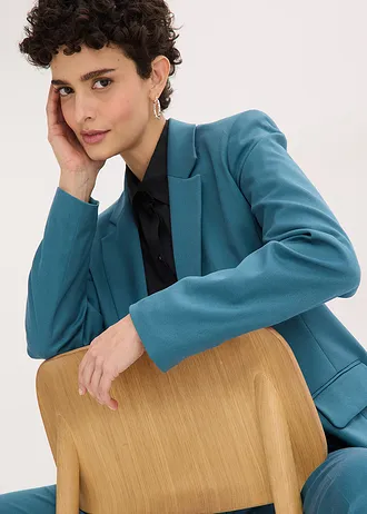 Lange blazer • pepergroen • bonprix online shop