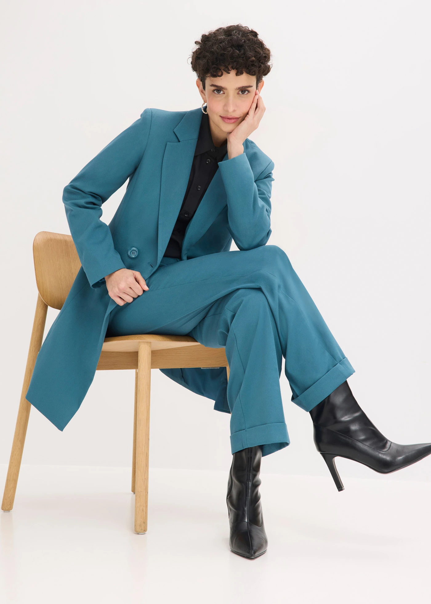 Blazer long • vert poivre • Boutique bonprix