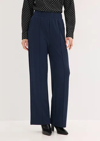 Instapbroek van stevige interlock, Kleur: donkerblauw