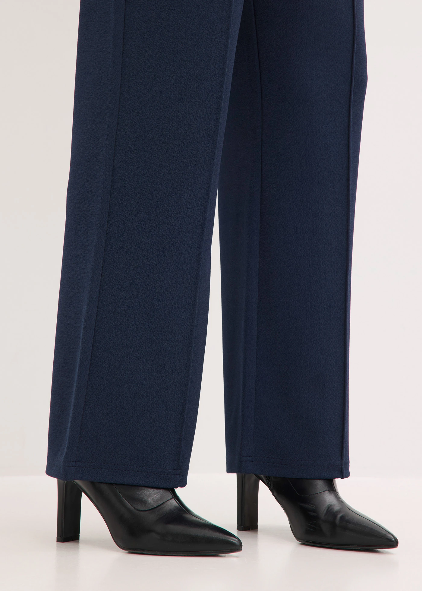 Pantalon élastiqué en interlock épais • bleu foncé • Boutique bonprix