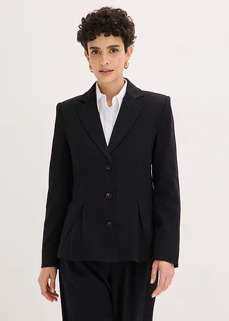 Blazer cu pense • negru • magazin bonprix