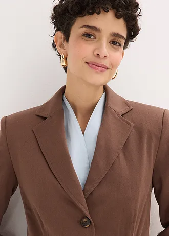 Blazer à plis couchés • marron • Boutique bonprix