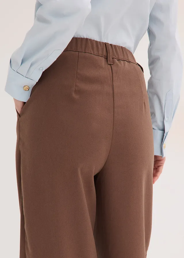Pantalon barrel à pinces • marron • product-page.page-title-suffix