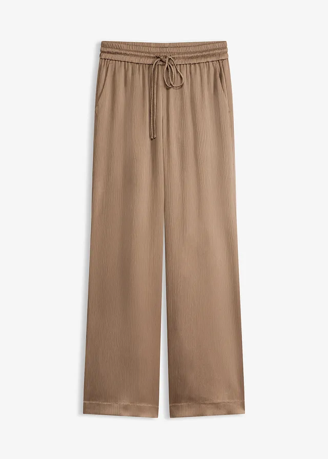 Pantaloni largi cu talie comodă