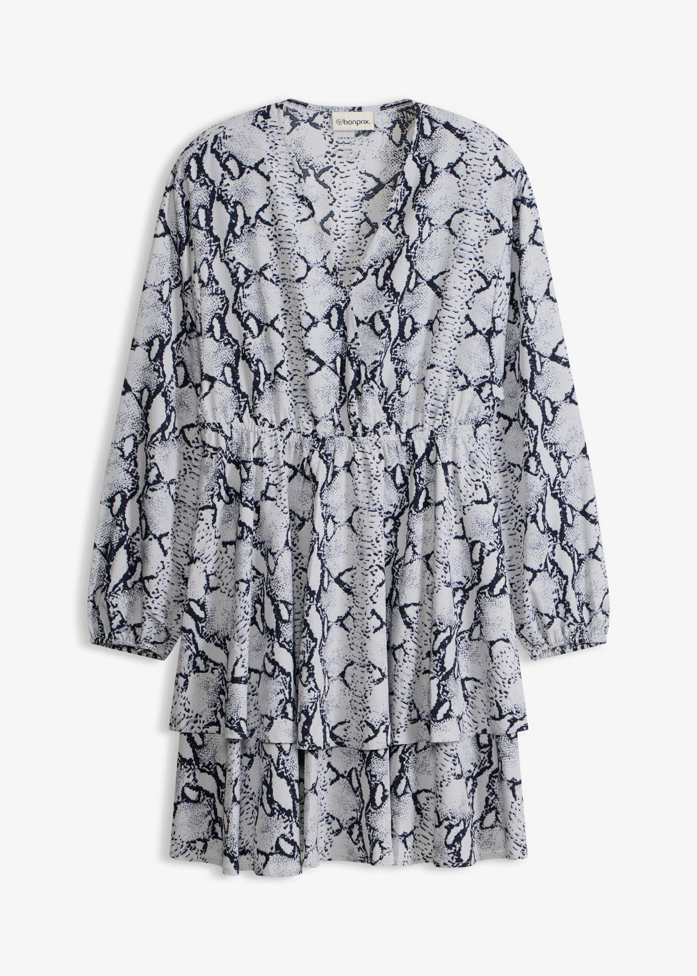 Robe imprimée • noir-blanc python • Boutique bonprix