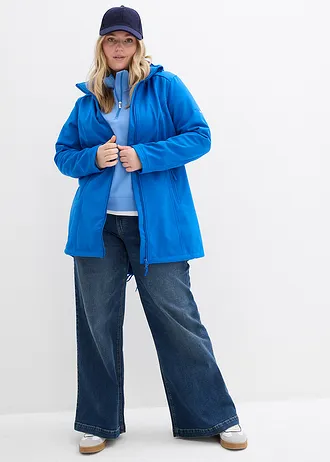 Parka déperlante en softshell, Couleur: bleu arctique