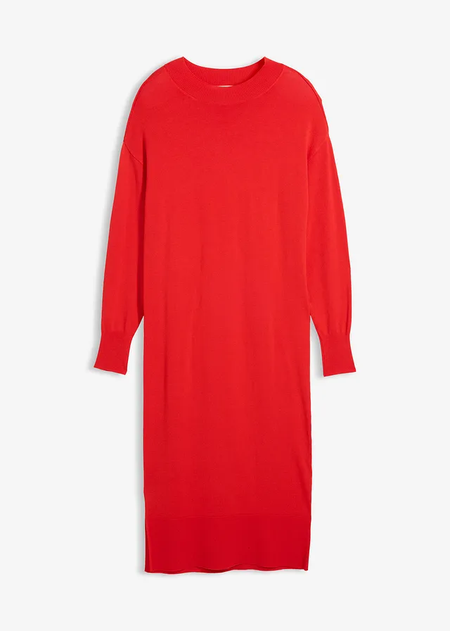 Robe midi ample, Couleur: fraise