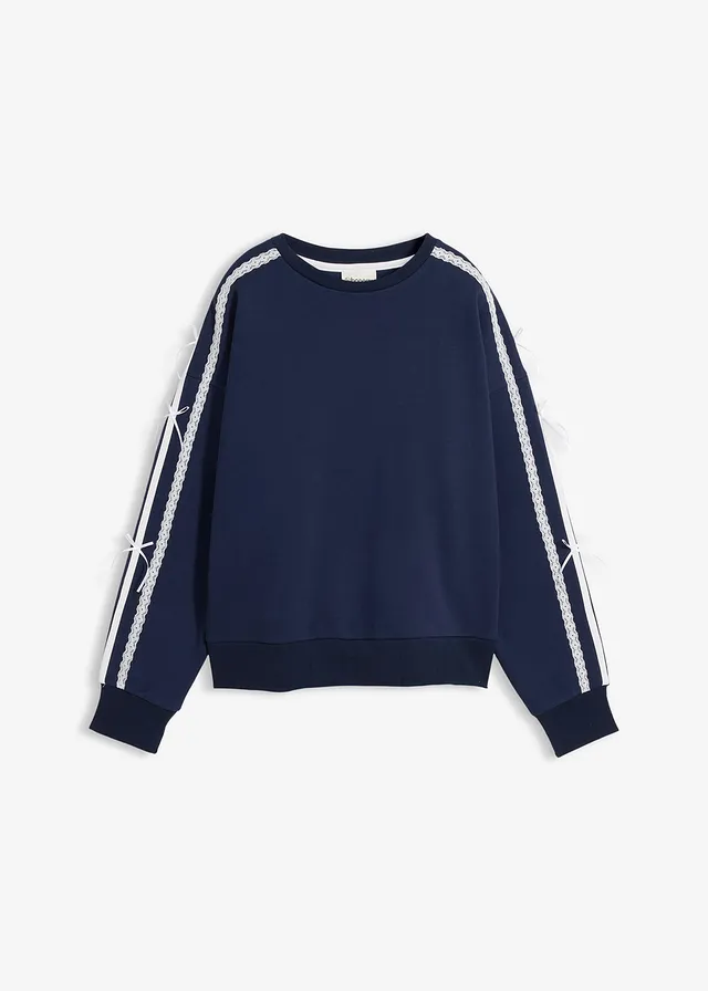 Oversized sweater van een zachte katoenmix