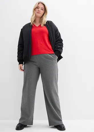 Shirt van viscose mix, Kleur: aardbeirood