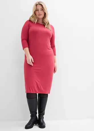 Shirtjurk in een fijne viscosemix, Kleur: kersenrood