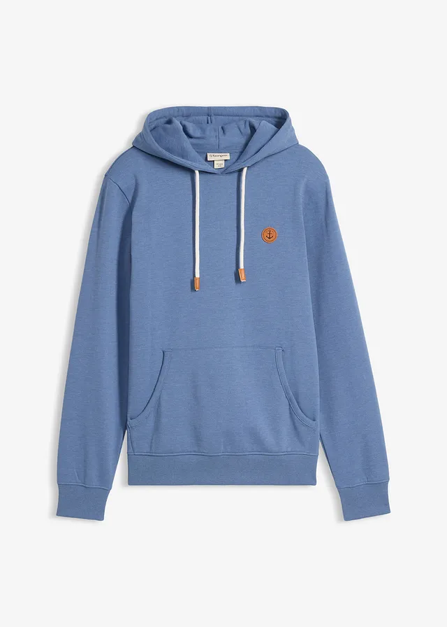 Hoodie, Kleur: jeansblauw gemêleerd