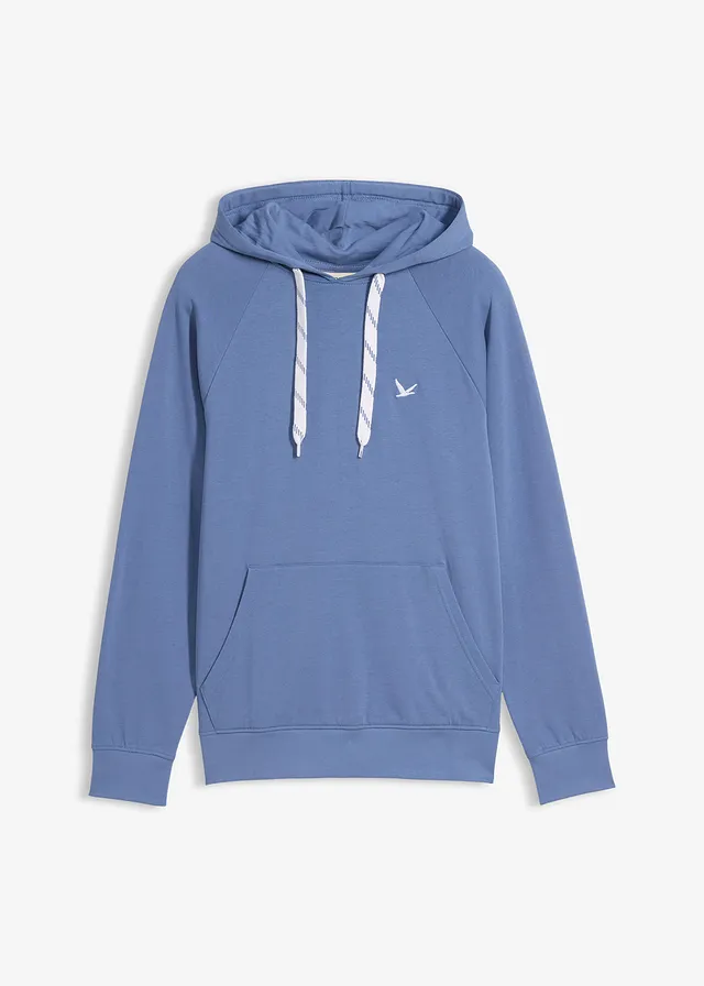 Hoodie van biologisch katoen, Kleur: jeansblauw