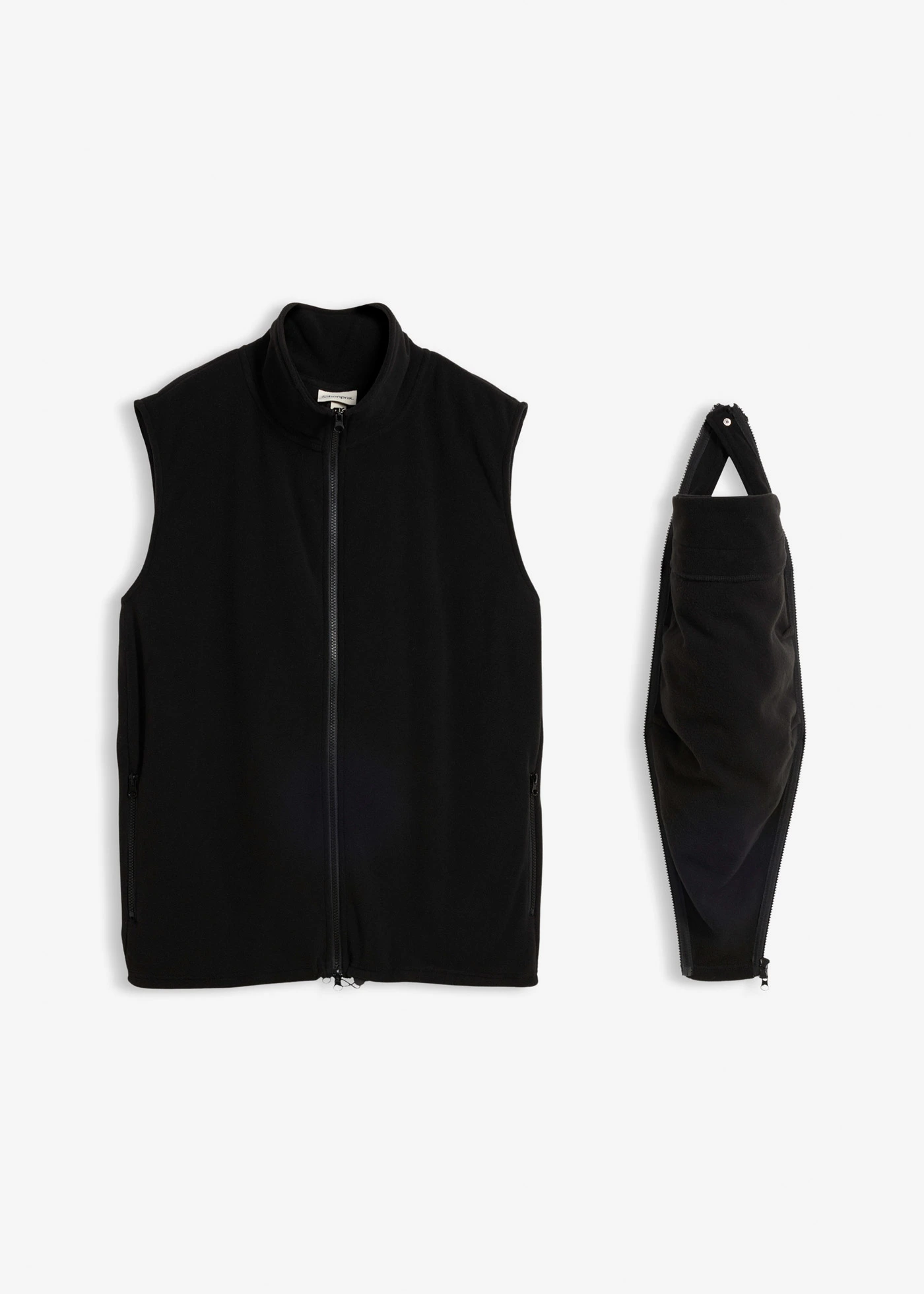 Veste sans manches homme avec empiècement de portage devant et dos • noir • Boutique bonprix